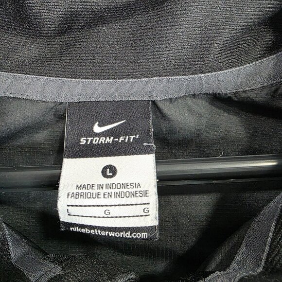 Mens Nike Storm-Fit Gray Black Red 1/4 Zip Jacket OU Sooners Polyester Size L - Picture 3 of 9